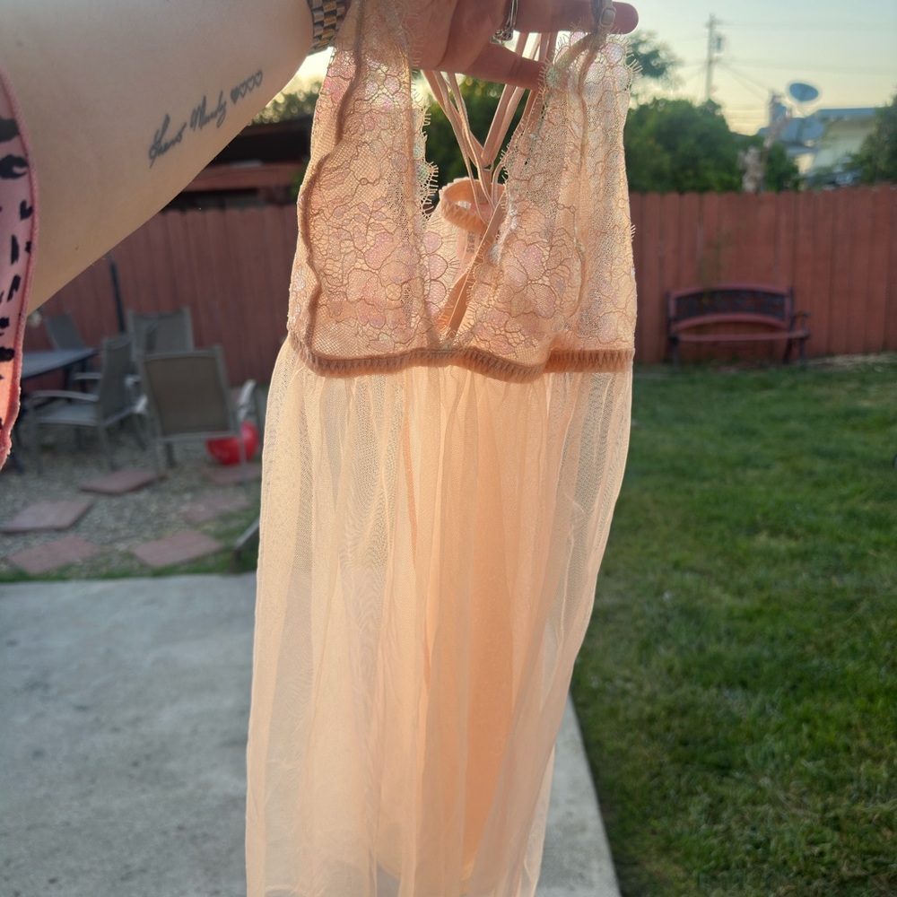 Victoria's Secret Cream Lace Chemise Top NWT
